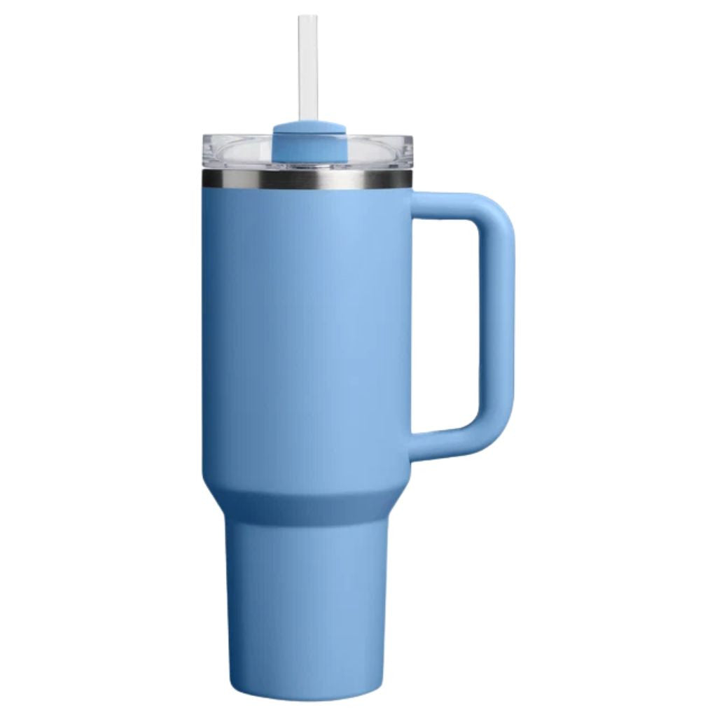 Insulated Stainless Steel Travel Tumbler Handle Straw Lid