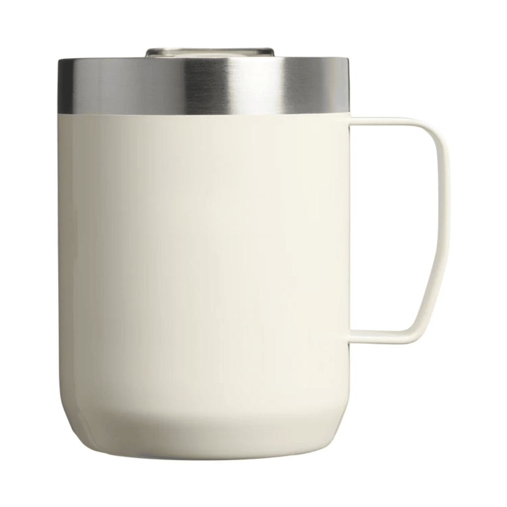 Insulated Stainless Steel Mug with Press-Fit Lid - Cream