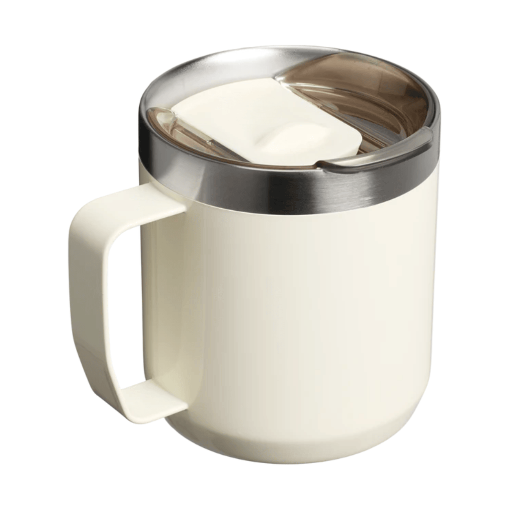 Insulated Stainless Steel Mug with Press-Fit Lid - Cream
