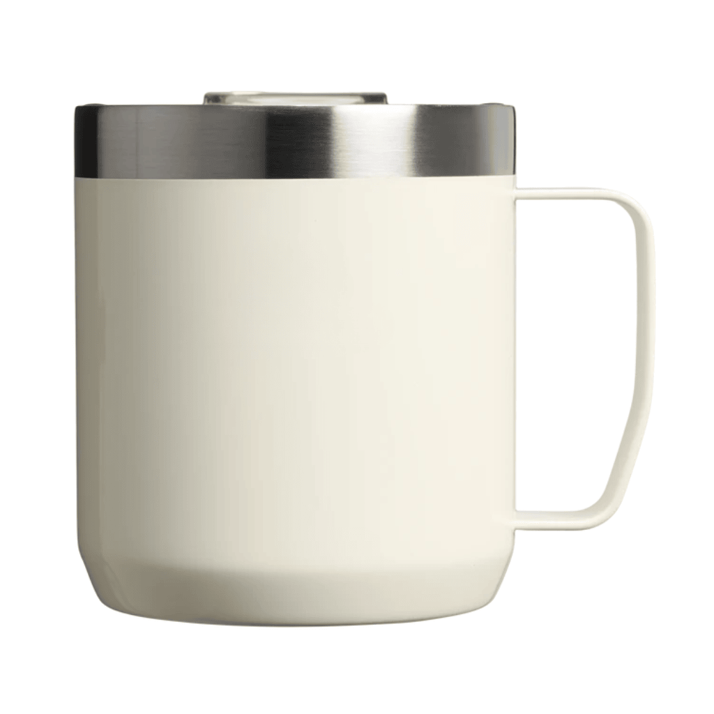 Insulated Stainless Steel Mug with Press-Fit Lid - Cream