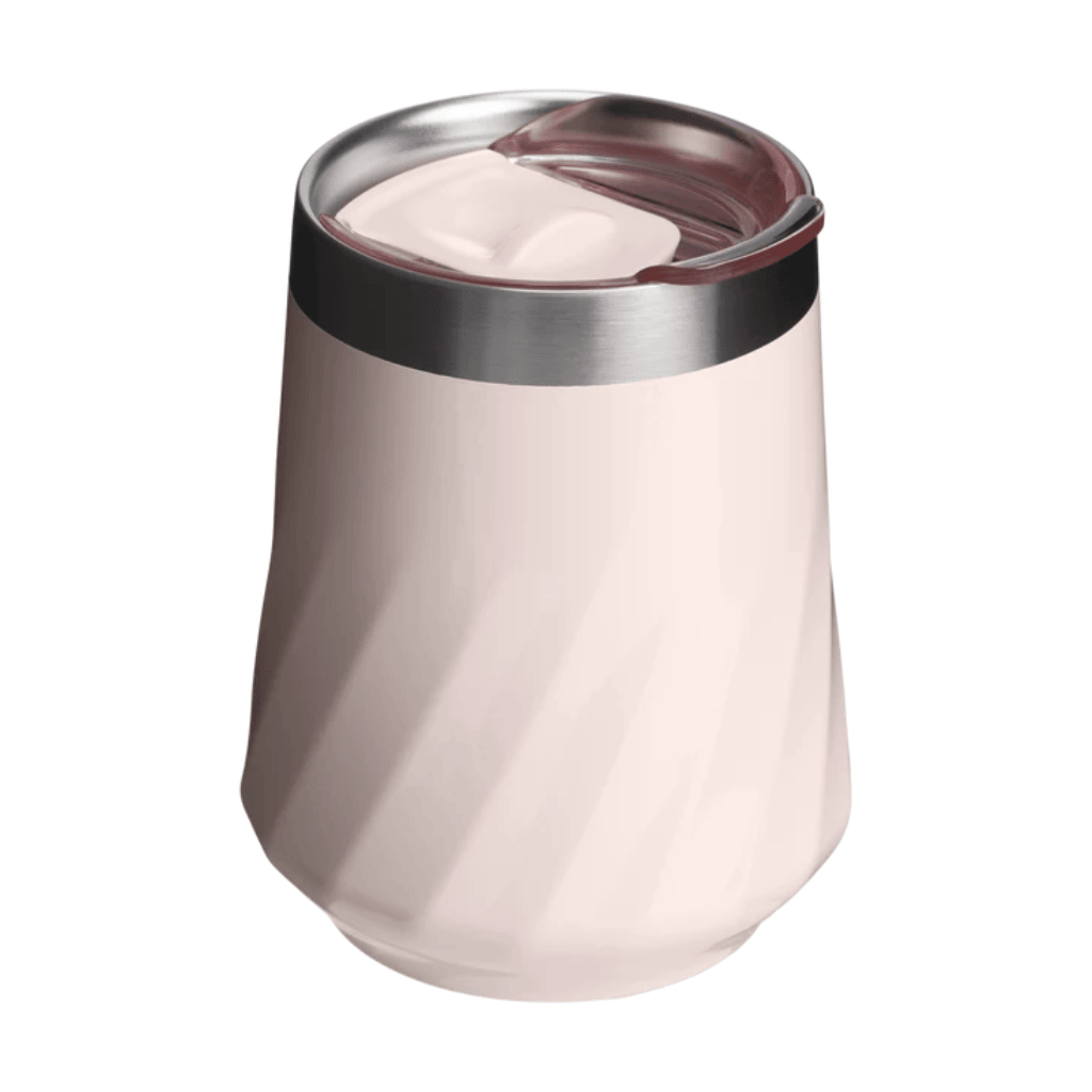 Insulated Stainless Steel Cup with Splash-Proof Slider Lid - Rose