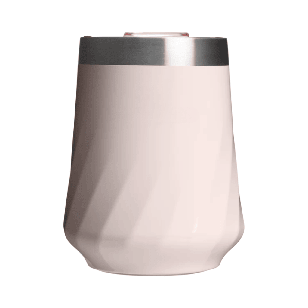 Insulated Stainless Steel Cup with Splash-Proof Slider Lid - Rose